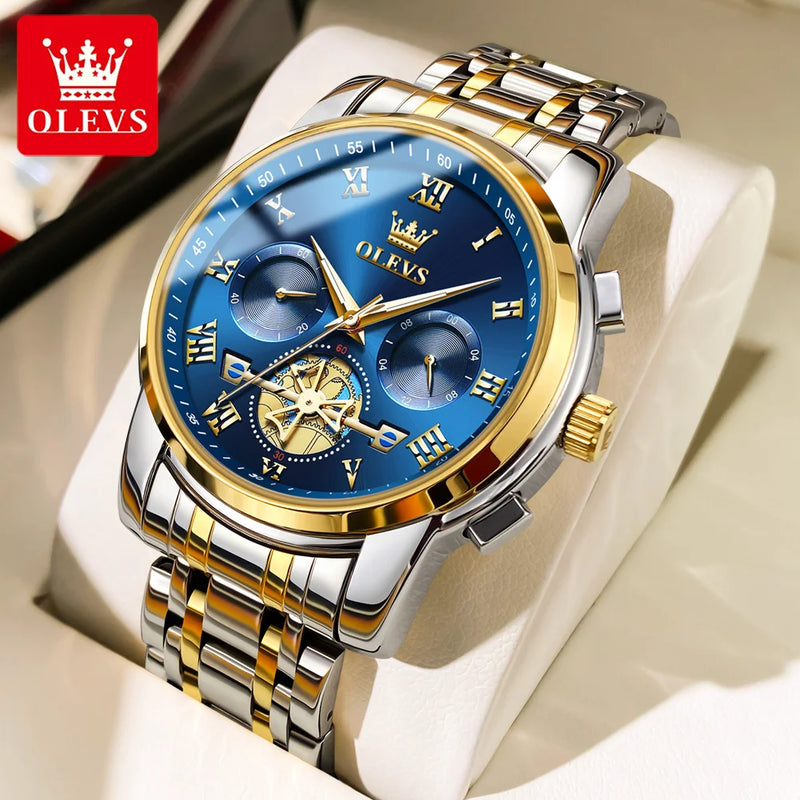 Relógio Masculino Olevs Tourbillon