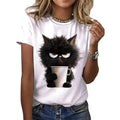 Camiseta Feminina Gato Engraçado Personalizado