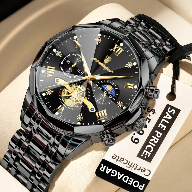 Relógio Masculino Poedagar 866 3D Luxo