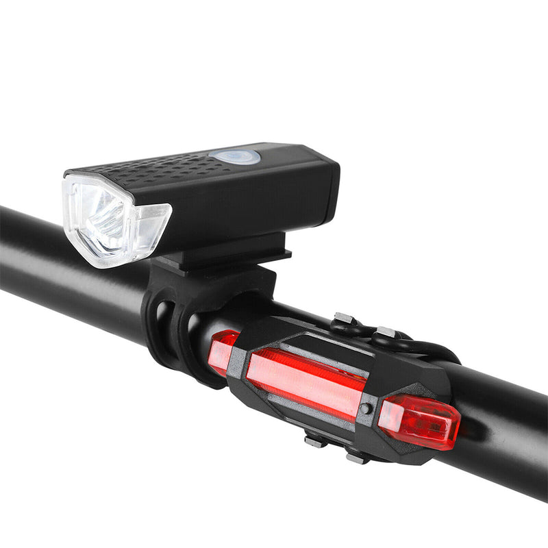 Farol Bike Super Led + Sinalizador Traseiro Flash Led